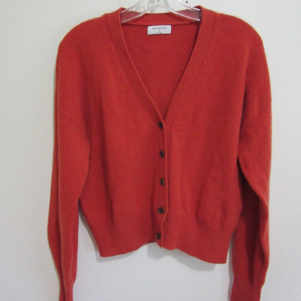 BABATON Coral Women's Cashmere Cardigan S Long Sleeve Sweater